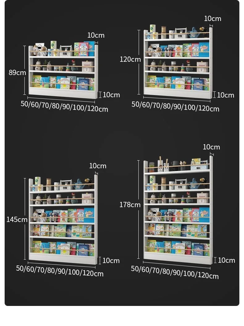 Wooden Bookcase Shelf for Easy Organization Montessori Easy Assembly Kids Book Rack Kid Bookshelf - Image 5