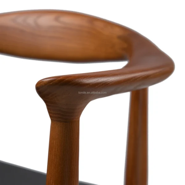 Modern Classic Living room the kennedy dinning chair leather seat solid wooden chair wegner armchair round chair