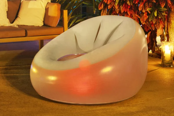 Bestway 75086 Inflatable LED Chair Furniture Living Room Luxury outdoor Sofa - Image 3