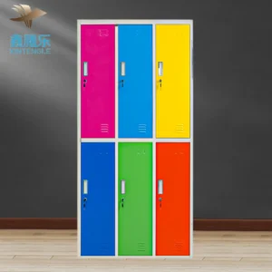 Professional direct custom logo 6 Door Metal Structure Steel Wardrobe Lockers Cabinet