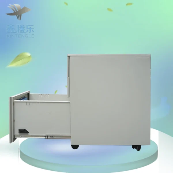 Office furniture 3 drawer steel storage cabinet metal mobile pedestal under desk container on rolls bucks caisson bureaux - Image 5