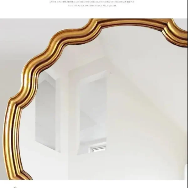 65*65cm New Design LED Light Bathroom mirror Nordic porch decoration mirror European vintage wall hanging dressing mirror - Image 5