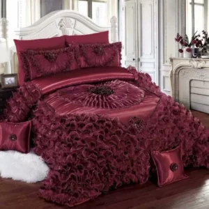 Luxury and romance lace wedding custom princess bedding sets myth series bed sheet