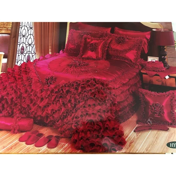 Home Designs  arabian bedding set fantasy fuchsia bedding set turkish wedding cover set - Image 4