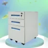 Office furniture 3 drawer steel storage cabinet metal mobile pedestal under desk container on rolls bucks caisson bureaux - Image 2