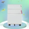 Office Filing Cabinet  Office Drawer Cabinet Movable Three Drawer Office Cabinet With Door - Image 6