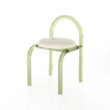 Cafe Transparent Plastic Chair European Style Acrylic Dining Chair Home Bedroom - Image 5