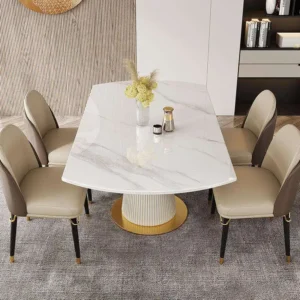 Original Functional Design Dining Room Furniture Extendable Round Dinning Table Modern Dining Tables Set