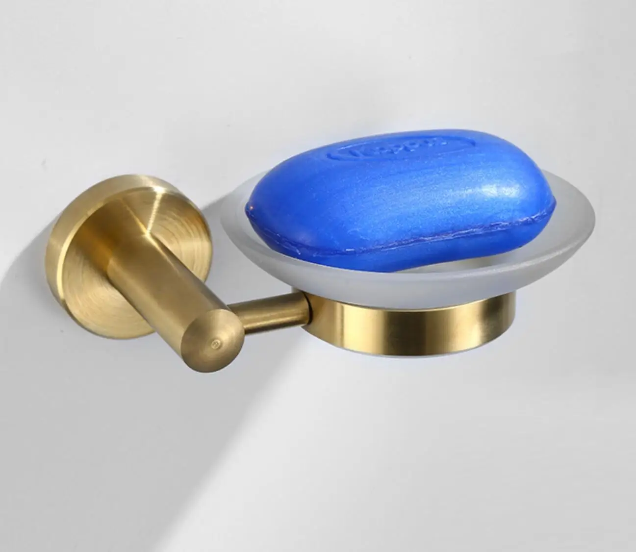 Bathroom Hardware Double Bath Towel Bar Rack Shelf Caddy Accessory Set Brushed Gold Stainless Steel Towel Bar Set 9 pieces - Image 5