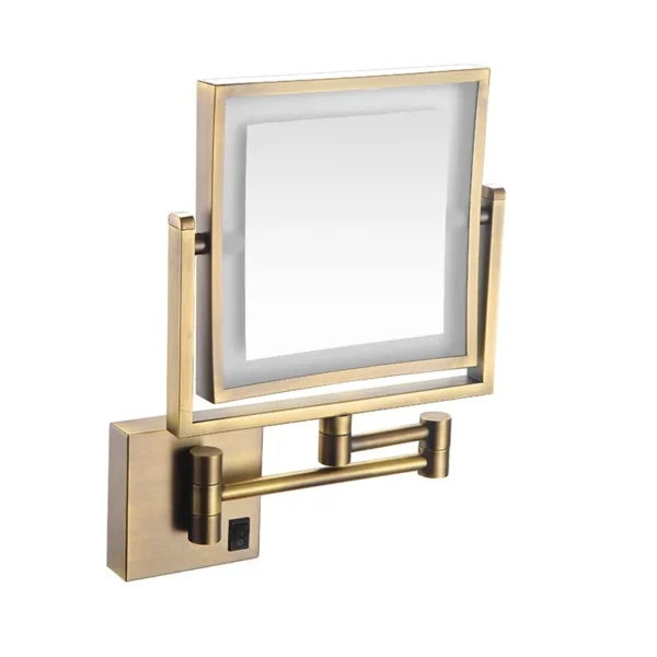Wall Magnifying Mirror Shaving Bathroom Mirror Double Sided Folding Mirror - Image 4