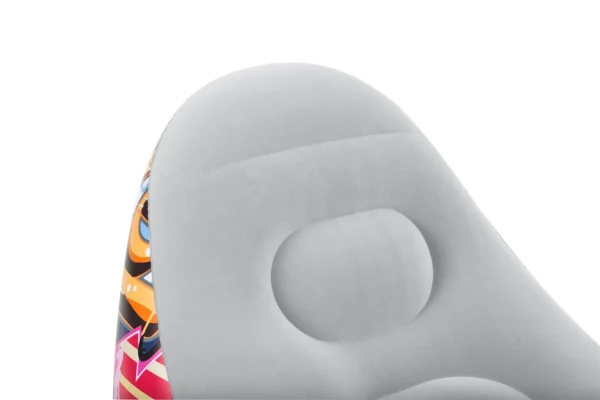Bestway 75076 Graffiti Inflatable Sofa Bed Modern Recliner with Foot Stool Lounge Chair