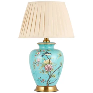 Modern Traditional Vintage Hotel Porcelain Desk Lamp Ceramic Bedside Lamp Porcelain Ceramic Table Lamp For Bedroom Bedside