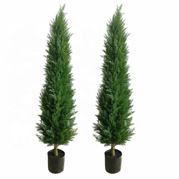 8FT High Quality Artificial Boxwood Spiral Tree Fake Cypress /Pine/ Cedar Tree Topiary Tower Tree Christmas Wholesale - Image 5