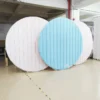 GIGA selling round customize arch flowers 8ft  round arch aluminum wedding backdrop stand event  flower arch maroon and white - Image 2