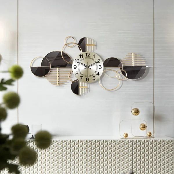 86X43cm factory price High quality light luxury wall clocks fashion modern home decor porch silent large decorative wall clocks - Image 6
