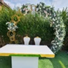 GIGA New wedding ceremony iron arch outdoor wedding decoration pergola European geometric flower door special-shaped truss door - Image 6