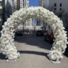 IFG 8feet customized silk rose flowers arch wedding ceremony flower arch - Image 3
