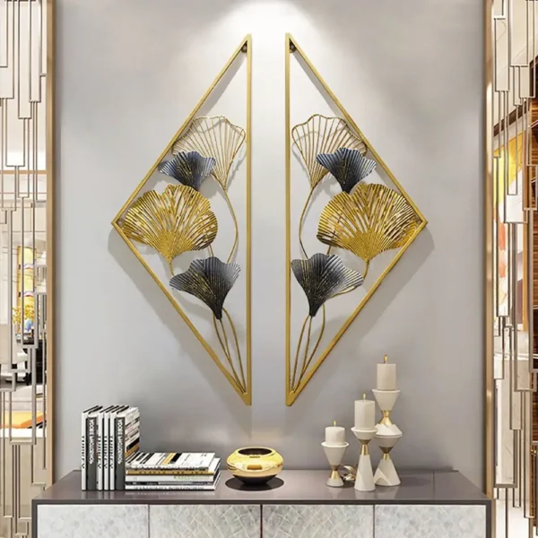 Luxury Metal Home Decor Ironart craftsmanship Irregular Design Of Stainless Steel Sculpture Wall Art - Image 5