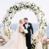 IFG 8feet customized silk rose flowers arch wedding ceremony flower arch - Image 5