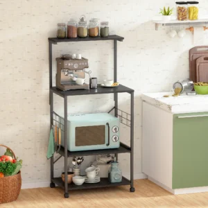Kitchen Baker Rack 4 Tier Microwave Storage Stand Storage Rack Designs Modern Kitchen Cabinet