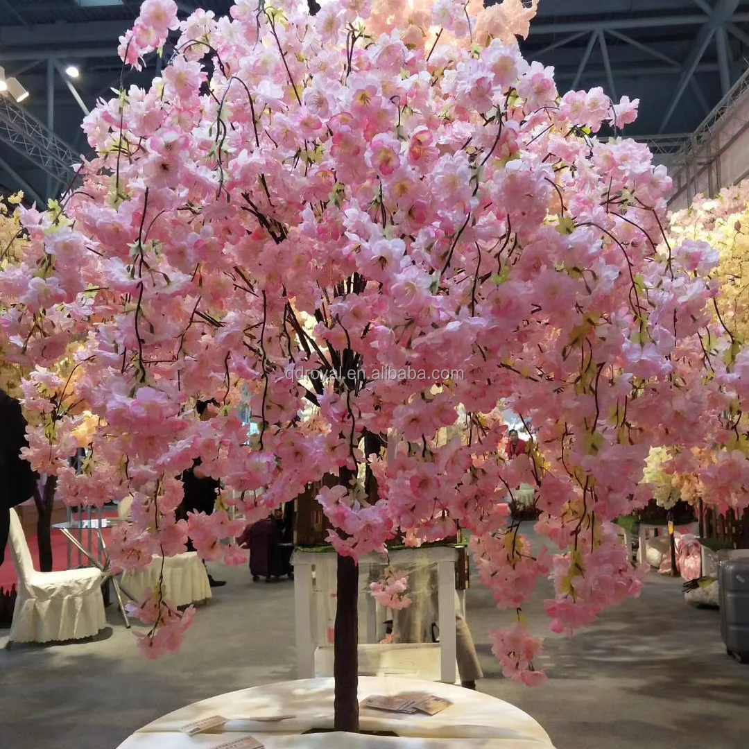 table centerpiece indoor sakura tree plant large artificial cherry blossom tree - Image 4