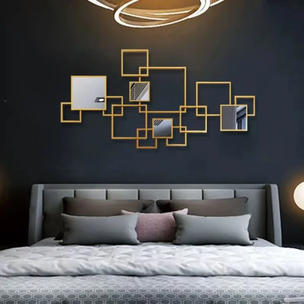 Luxury Metal Home Decoration Iron Art Craft Stainless Steel Sculpture Wall Art Irregular Design - Image 6