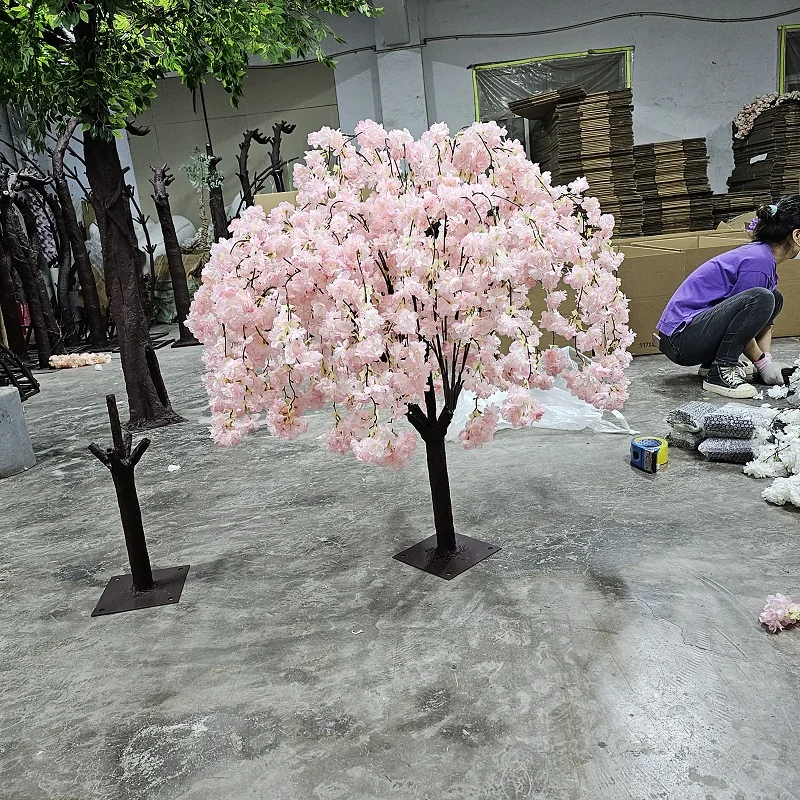table centerpiece indoor sakura tree plant large artificial cherry blossom tree - Image 2
