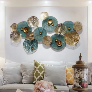 High quality 3d metal wall art decor creative handmade large wall hanging art sculpture nature art decor for home