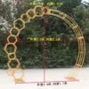 GIGA New wedding ceremony iron arch outdoor wedding decoration pergola European geometric flower door special-shaped truss door - Image 4