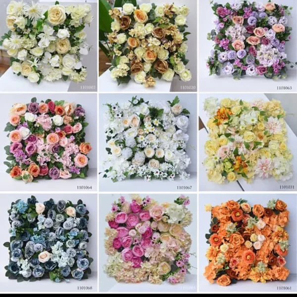 GIGA 4*8FT handmade cloth flowers wall outdoor FOR weeding decoration flower wall - Image 5