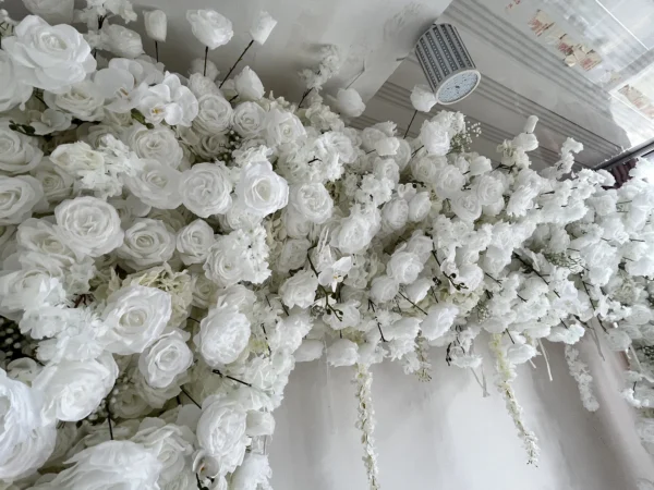 SPR Outdoor Wedding Decoration Bouquet Blush Rose Greenery Garland Vine Silk Flower Orchid Arrangement - Image 4