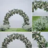 GIGA 2m round white arch backdrop European geometric flower door wedding ceremony column arch backdrop flower - Image 2