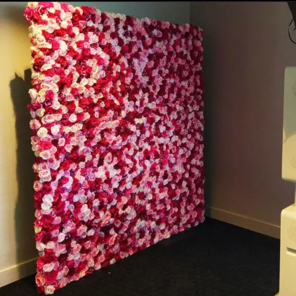 GIGA 4*8FT handmade cloth flowers wall outdoor FOR weeding decoration flower wall
