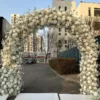 IFG 8feet customized silk rose flowers arch wedding ceremony flower arch
