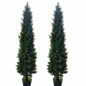 8FT High Quality Artificial Boxwood Spiral Tree Fake Cypress /Pine/ Cedar Tree Topiary Tower Tree Christmas Wholesale