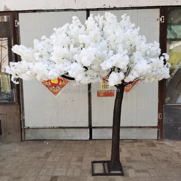 OEM outdoor custom indoor sakura Wholesale flower artificial Japanese pink wedding table cherry blossom white flowers tree - Image 4