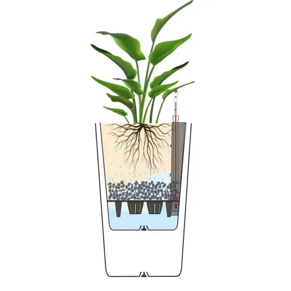 BRICE Gardening Decorative brown self watering flower pots plastic large planter pots outdoor jardineras y macetas for plants - Image 3