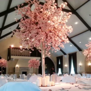 O-T001 Wedding Table Centerpiece Artificial Trees Silk Artificial Cherry Blossom Tree Wedding Party Table Tree