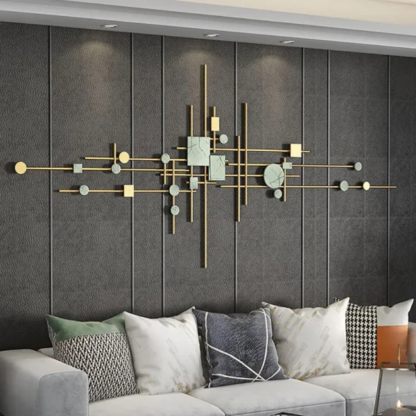 Luxury Metal Home Decor Ironart craftsmanship Irregular Design Of Stainless Steel Sculpture Wall Art - Image 2