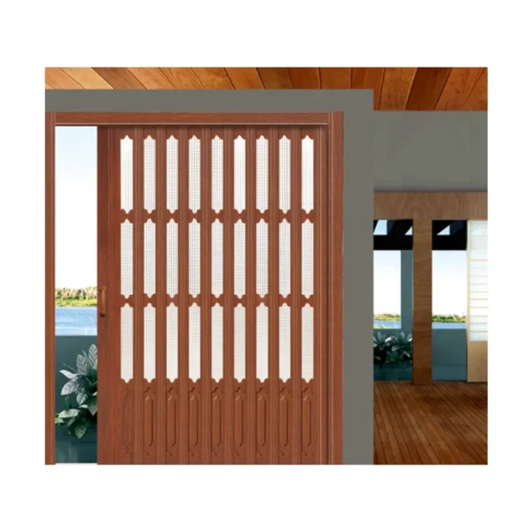 Exterior Modern Long Accordion Sliding Patio Doors - Image 5