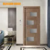 High Quality Manufacturers Wood Veneer Door With Frame Modern Style Design Wooden Glass Doors Interior Designs For House - Image 6