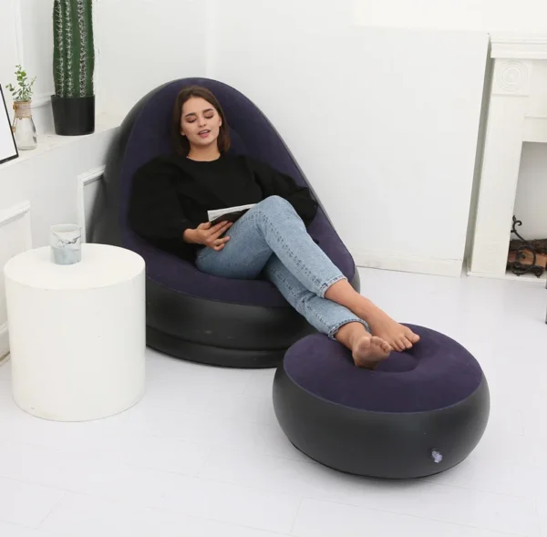 Hot Selling High Quality PVC Inflatable Living Room Lazy Chair Sofa for Adult or Chidren super lager chair with pumps - Image 5