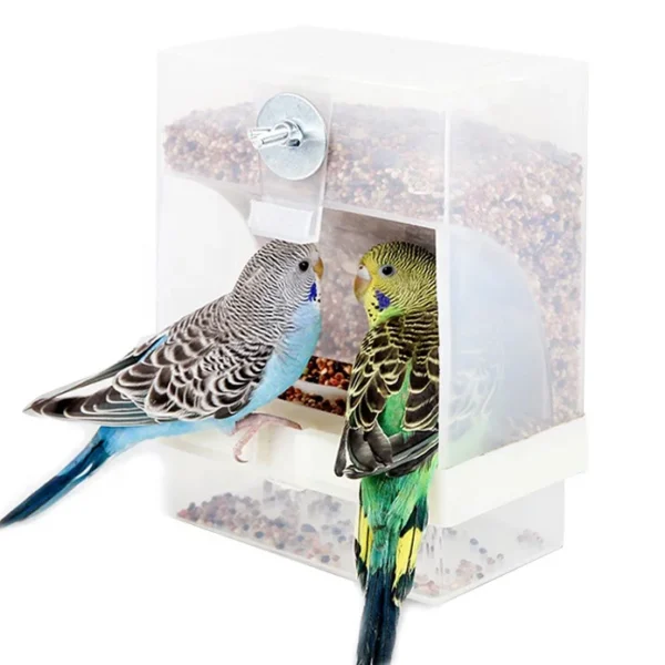 Bird Automatic Feeder Parrot Bird Food Box Bird Anti Scattering Food Box - Image 3