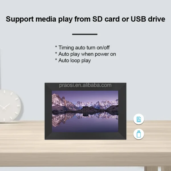 New Arrival WiFi Touch Screen Picture Video Frame Frameo App Cloud Digital Photo Frame 7" For Gift - Image 4