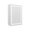 smart mirror cabinet illuminated bathroom mirror cabinet single door stainless steel wall mounted medicine cabinet led lighting - Image 4