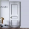 American style high end bedroom wood doors inside luxury modern wood doors painted grey interior wooden doors - Image 3
