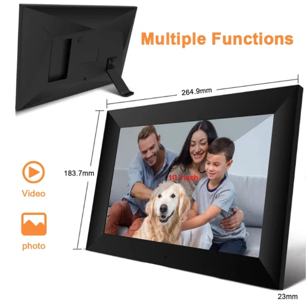Factory Supply Acrylic 10.1 Inch Album Smart Video Dump Switch Picture Digital photo frames with FrameO - Image 5