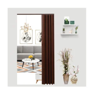 Exterior Modern Long Accordion Sliding Patio Doors