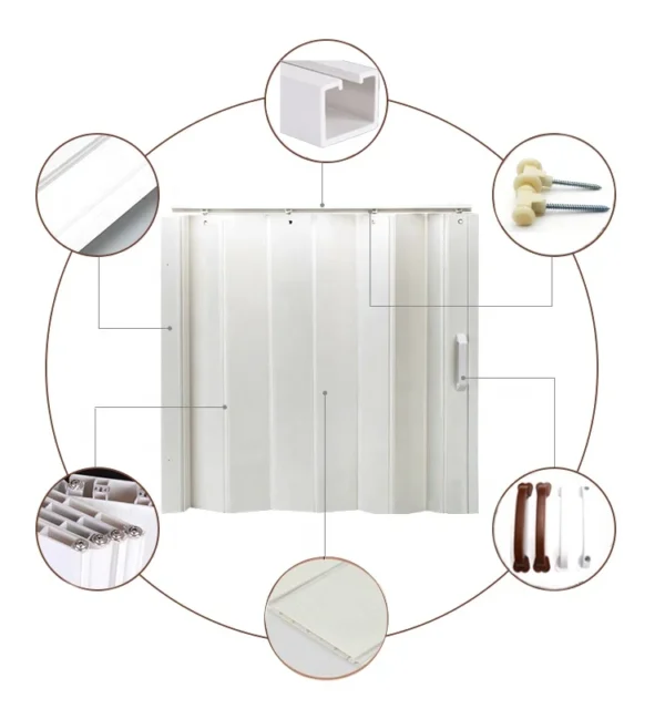 Homestyle Interior Other Plastic PVC Folding Doors - Image 3