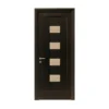 High Quality Manufacturers Wood Veneer Door With Frame Modern Style Design Wooden Glass Doors Interior Designs For House